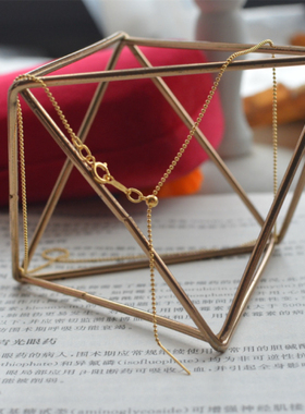 14k包金可调 珠珠链 插针式 痘痘 硅胶 项链直穿 串心链diy百搭