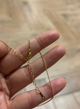 进口14k包金 美国珠珠链 圆珠链diy饰品配件 高级感芬西手作