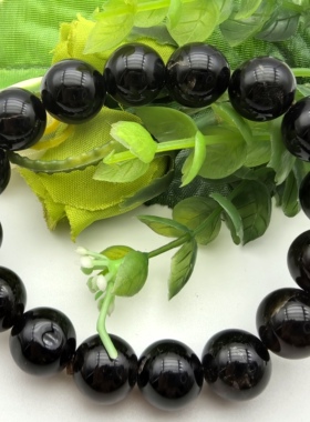 特价纯天然墨晶烟晶深茶水晶手链手串男女款情侣款生日礼物A26