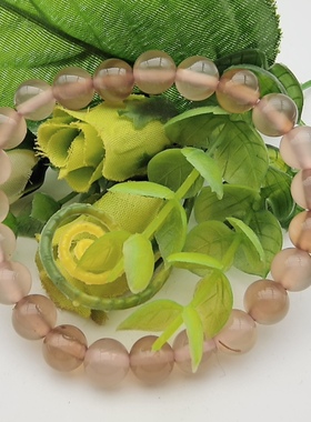 天然水晶玉髓手链女款单圈手串净化能量增强运势一物一图A36