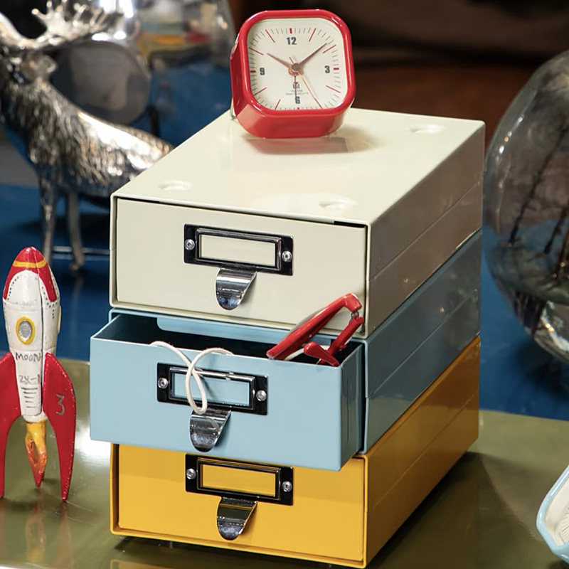 日本dulton金属收纳盒桌面抽屉整理置物箱可堆叠零食文件杂物盒子,淘宝优惠券,粉丝福利购,淘宝优惠卷