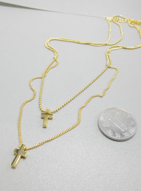 钛钢双层小巧精致不易褪色锁骨链