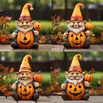 Cross-border new halloween pumpkin old man Halloween Pumpkin Seniors Outdoor Crafts