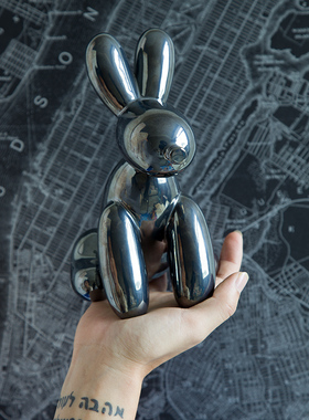 电镀陶瓷电视柜摆件潮玩便便狗