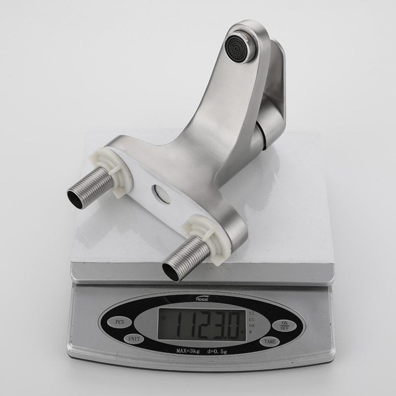 304不锈钢洗面盆单把双孔冷热水水龙头 老式洗脸盆双孔三孔水龙头 - 图1