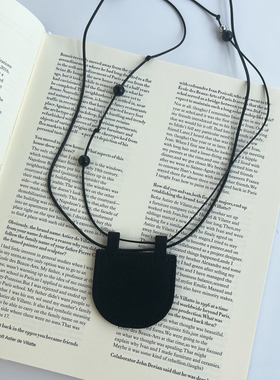 麂皮绒mini叠戴打结绳子包包项链