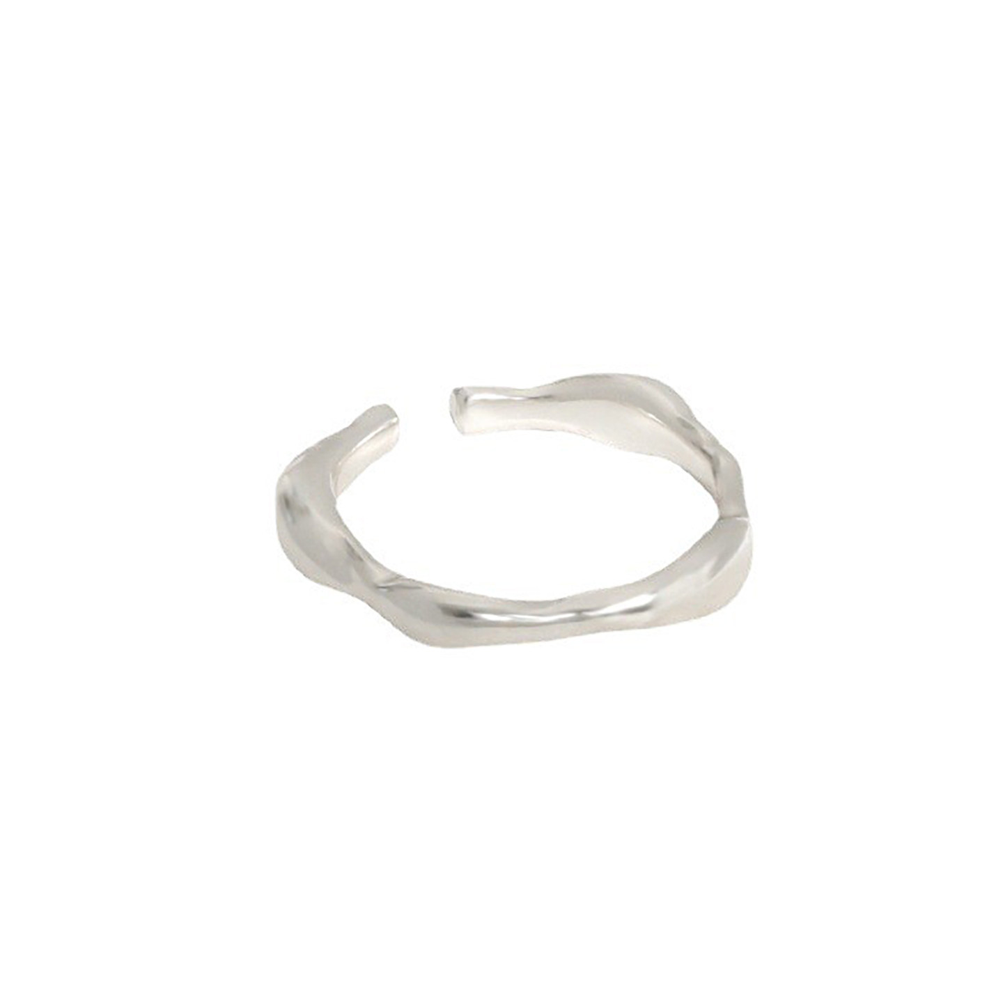 S925 sterling silver antique irregular ring