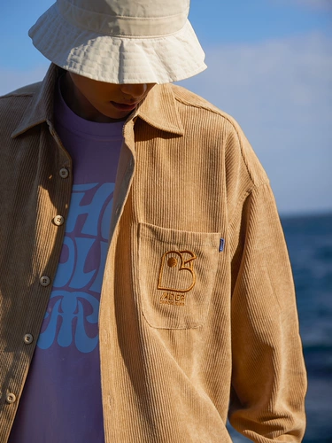 Вельветовая рубашка, с вышивкой