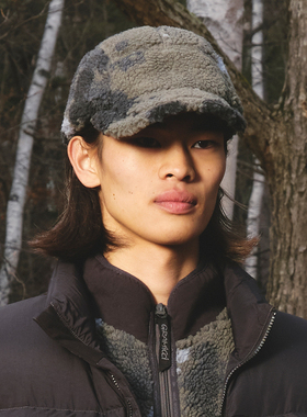 现货 Gramicci X And Wander Jq Tape Fleece Cap 羊羔绒鸭舌帽潮