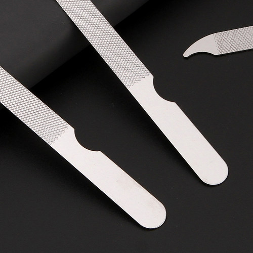 指甲锉打磨条美甲神器不锈钢砂条脚小家用锉刀修甲美甲工具套装挫 - 图2