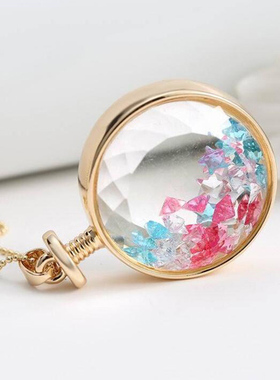 手工制作玻璃日韩风饰品百搭吊坠