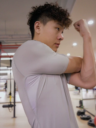 BALLHO Летняя спортивная баскетбольная быстросохнущая дышащая эластичная футболка для тренировок для спортзала, короткий рукав, в обтяжку, для бега