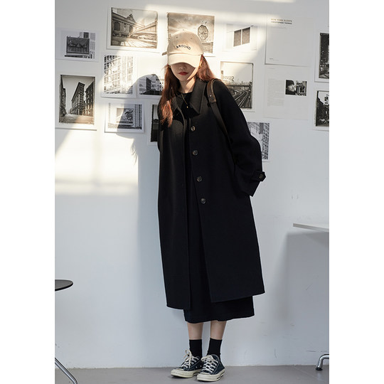 Highly matched black sweater dress