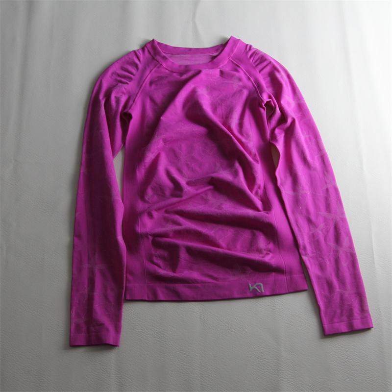 出口专业速干运动长袖女紧身透气跑步弹力瑜伽健身服跑步T恤,淘宝优惠券,粉丝福利购,淘宝优惠卷