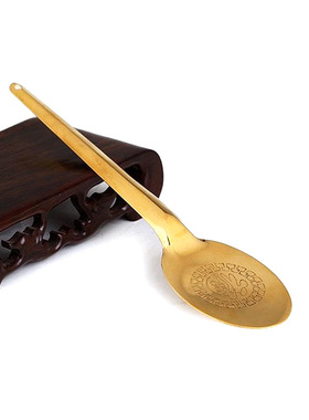 家居佛堂香灰匙合金香粉铲中式