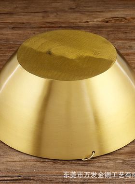 铜寺庙大殿铜碗供观音佛堂酥油灯