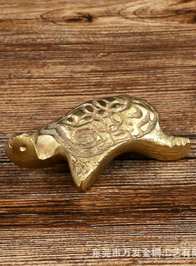 风水摆件黄铜创意工艺品招财复古