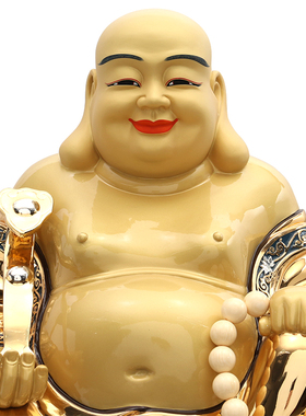 镀金弥勒佛像小号菩萨开业礼品