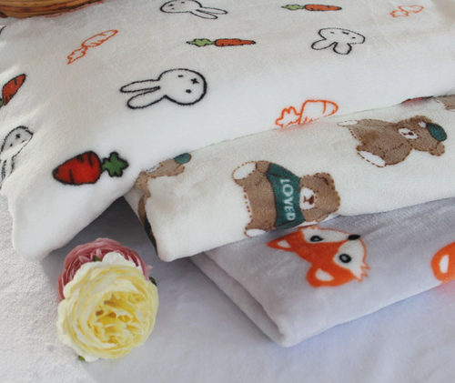 法兰绒法莱绒面料 毛毯睡衣服装布料 超柔毛绒布料 宝宝diy布料 - 图3