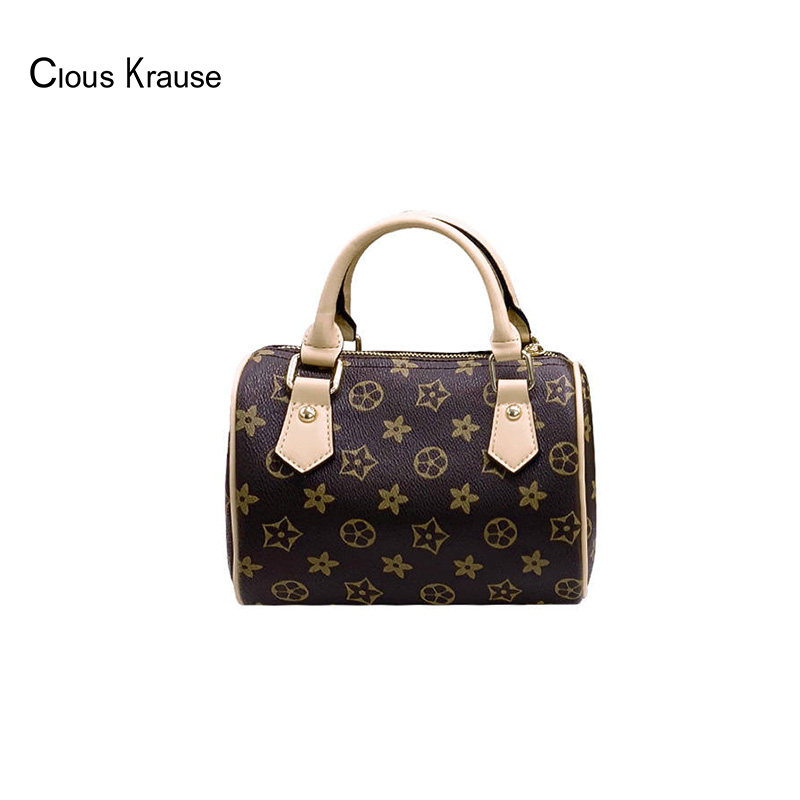 clous krause2020新款老花波士顿包 麦包包箱包女士包袋