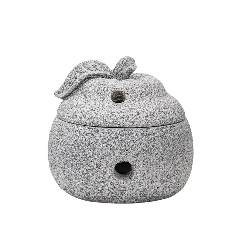 青砂石香炉青柑橘子香薰炉桌面摆件家用室内檀香炉小祥云盘香炉,淘宝优惠券,粉丝福利购,淘宝优惠卷