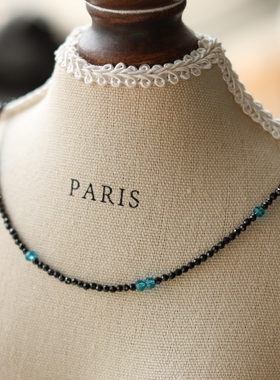 其他黑尖晶颈链情侣黑色