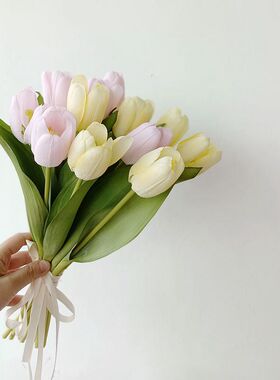 保湿郁金香拍摄道具花艺设计包邮