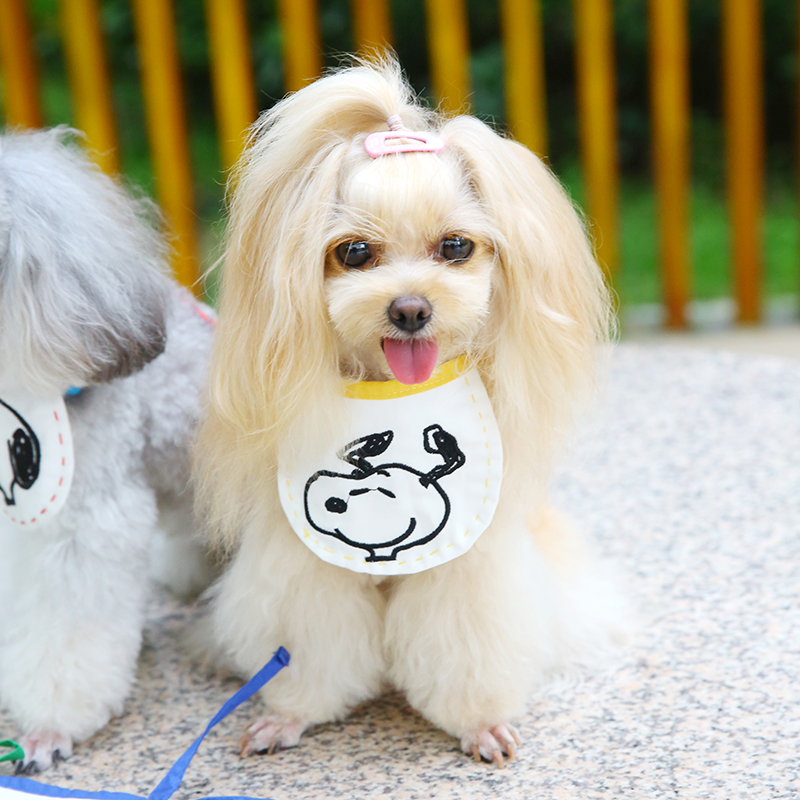 宠物可爱口水巾狗狗围兜猫咪史努比泰迪比熊博美围巾小型犬围脖