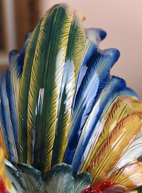 出口意大利陶瓷公鸡摆饰摆件家居装饰品客厅摆饰玄关桌面礼品新居