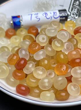 金丝玉彩色算盘珠散珠
