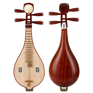 星海柳琴非洲紫檀木初学专业演奏级土琵琶成人儿童通用柳琴8412-A