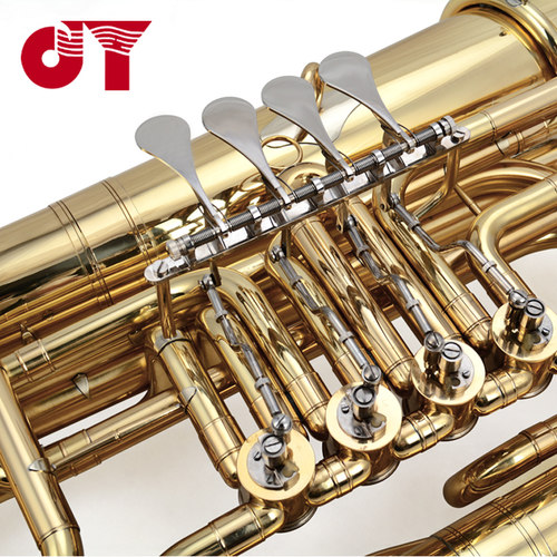 金音 JYTU-E110G 4K扁键漆金 大抱号 管乐队 - 图2
