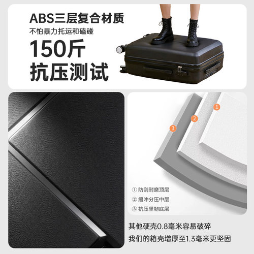 20寸小型登机箱男女旅行密码箱子学生韩版行李箱24寸拉杆箱万向轮 - 图0