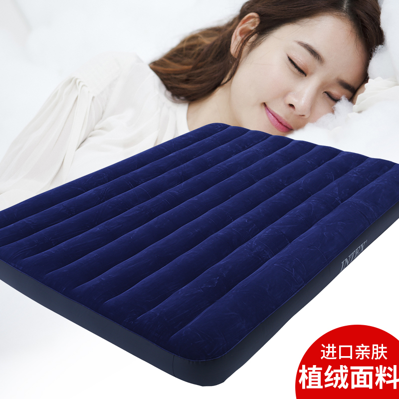 INTEX戶外充氣床墊空氣沙發家用雙人衝氣床墊1.8米行動式加厚墊子