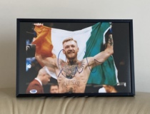 Conor McGregor CONOR McGREGOR Signature photo attached to photo frame #1