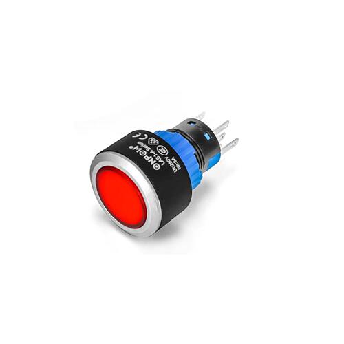 原装ONPOW红波按钮开关LAS1-AWY24V220V复位自锁圆形22MM红绿黄色 - 图3