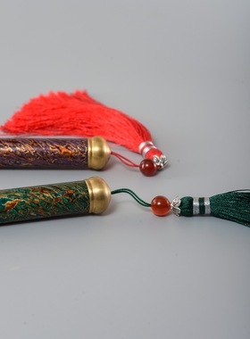 大漆香筒焚香香道 文人 禅器 茶道 犀皮漆器