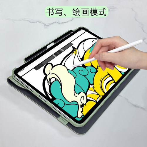 适用苹果ipad保护套磁吸10.2第九代壳air三10.9平板硬壳12.9内胆包air6支架9代带笔槽11寸mini5旋转9.7防弯10 - 图2