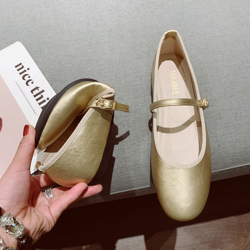 2025年新款香风浅口圆头百搭一字玛丽珍鞋女舒适软底单鞋平底鞋,淘宝优惠券,粉丝福利购,淘宝优惠卷