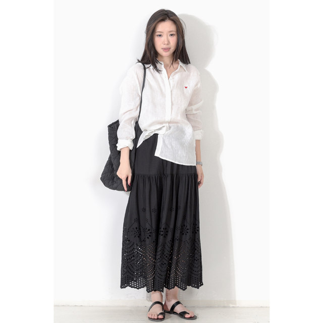 ເສື້ອຢືດ cardigan ແຂນຍາວສີ linen ງ່າຍດາຍແບບ Retro