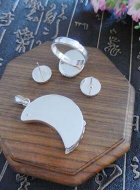 纯手工925银清代古瓷