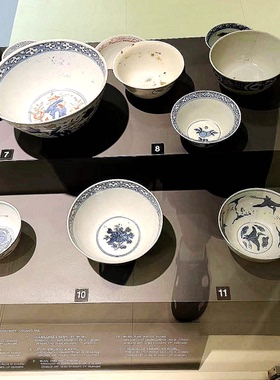 手工925纯银镶嵌 明 青花花卉纹 古瓷老瓷片首饰礼物品 项坠吊坠