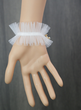 新款玫瑰缎带结婚婚礼新娘手腕花伴娘姐妹手花环婚纱手环花手链