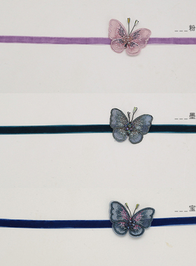 原创设计手工定制新款蕾丝蝴蝶结