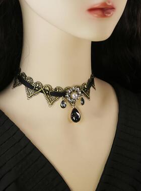 原创设计蕾丝复古宫廷女士项链