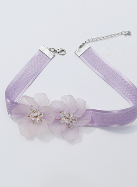 送女友万圣节热卖蕾丝流行项圈