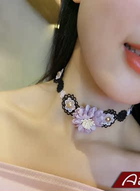 艾米米饰品韩国蕾丝女花朵日韩