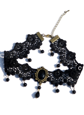 原宿网红热卖蕾丝热销锁骨项链