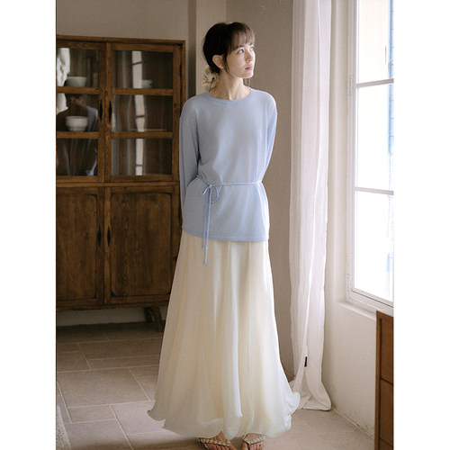 Even Vintage | 铜氨纤维 优雅浪漫微鱼尾鱼骨波浪边半裙 - 图2