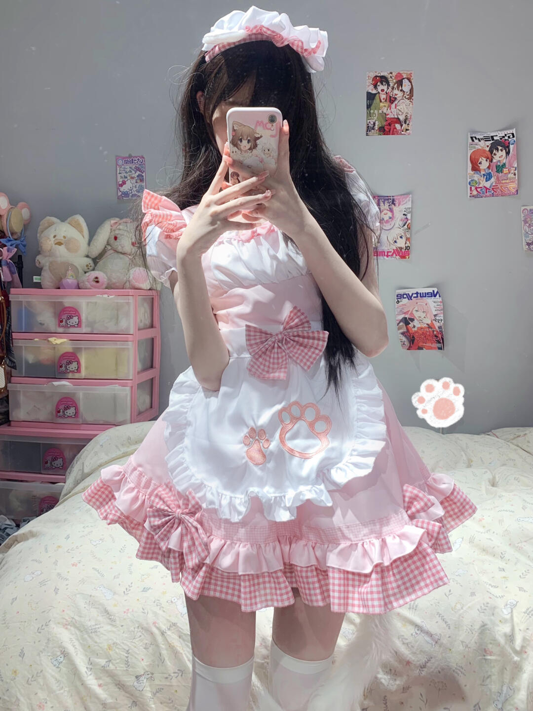 女仆装cos可爱女佣软妹猫咪二次元洛丽塔cosplay服装lolita连衣裙 - 图0